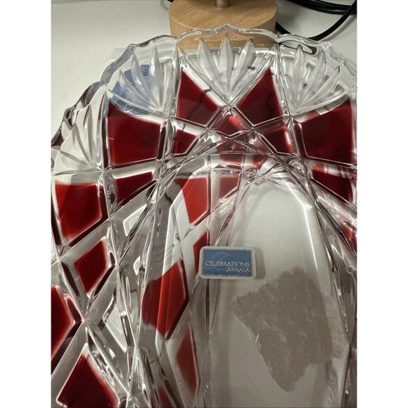 Mikasa Celebrations Roxborough Ruby Tray Platter - Picture 2 of 5